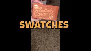 TOO FACED MINI SALTED CARAMEL PALETTE SWATCHES #shorts