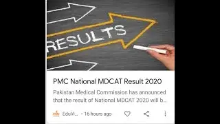 National MDCAT 2020 RESULT DATE [expected] HAS BEEN ANNOUNCED BY SINDH HIGH COURT TO PMC |BY EDU.