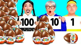 100 Слоев Еды Челлендж | Крутые Трюки с Едой с DoDo Challenge