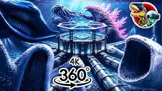 360 Attack of El Gran Maja, Sea Eater and Bloop Legendary Sea Monsters | 360 Video 4K