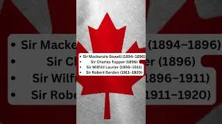 List of Canadian Prime Ministers in Chronological Order #canada #primeminister  #canadianhistory