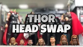 HEAD SWAP: SH Figuarts & Mezco Thor 1/12 Scale Action Figure from Infinity War and Avengers Endgame