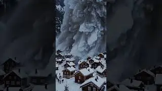 Avalanche Destroys Village &ndash; Italy - #avalanche #italy #naturaldisaster #snowfall #reallifeevents