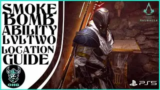 Assassin's Creed Valhalla -  Smoke Bomb Arrow Ability LVL 2 Location Guide | OHG (PS5)