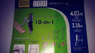 Abru multi-purpose 10-in-1 ladder demonstration