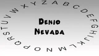 How to Say or Pronounce USA Cities &mdash; Denio, Nevada
