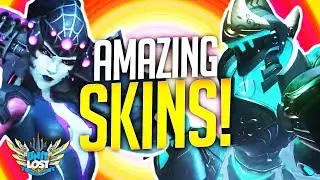 Overwatch - Enchanted Armor Pharah (INSANE SKIN!) + SPIDER Widowmaker Skin!