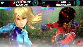 Super Smash Bros Ultimate Amiibo Fights Zero Suit Samus vs the World EX vs Spring Man