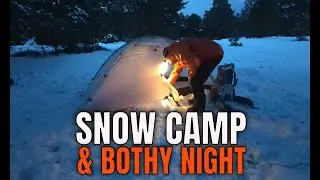 #404 Winter Bothy Visit & Snow Camp In The TarpTent Arcdome 1 ❄️