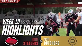 Kuopio Steelers vs Porvoo Butchers Highlights | 2025 Finland Maple League Week 10 American Football