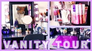 Vanity / Desk Tour & Makeup Collection 2015 (DIY)&hearts;