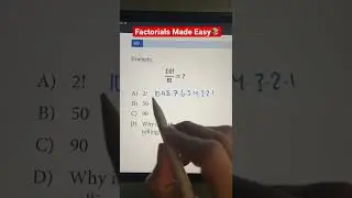 Simplifying Factorials Using Algebra | JusticeTheTutor #shorts #maths #math #mathematics #learning
