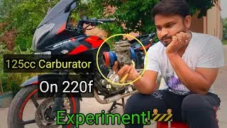 Experiment !!🚧 Honda shine Carburator on pulsar 220f? | Will it works?😮‍💨😮‍💨