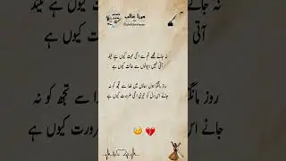Mirza Ghalib Sad Poetry | mirza ghalib shayari #shayari #poetry