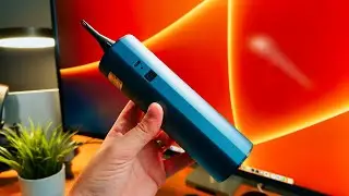 anngrowy kabellose elektrische Luftpumpe mit 2&times;2000mAh Akku f&uuml;r Pool, Schlauchboot & Luftmatratze
