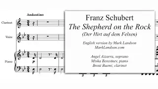 Schubert: The Shepherd on the Rock, English version by Mark Landson