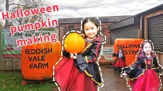 England | Manchester | Reddish Vale Farm | Halloween Festival | Pumpkin picking and making
