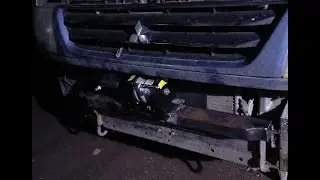 Установка лебёдки ATV winch 3000b на Pajero mini 0,7 турбо 2003 год