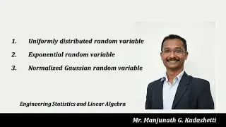 Three important examples of continuous random variables