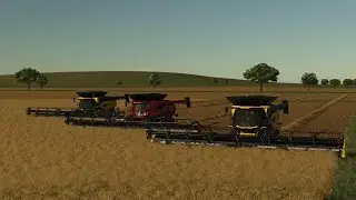 🐭 Карта FS25 KANSAS 16X. Быстрый взгляд на одно из полей и стартовую ферму.