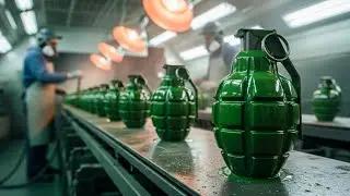 Inside the Grenade Factory From Metal Cast to Battlefield Detonator (Full Process)
