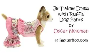 Je T'aime Dress with Ruffle Dog Pants by Oscar Newman