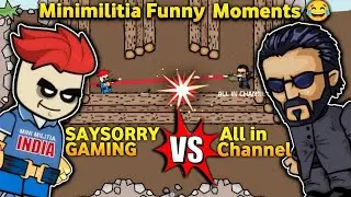 😂 Comedy..MiniMilitia Funny Moments... &lrm;😤😤@SAYSORRYGAMING&nbsp; Vs &lrm;@Allinchannel1 