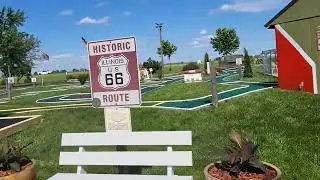 Theodore checking out double J campground on Route 66. #goldenretriever #campgroundreview #route 66
