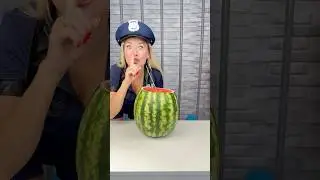Watermelon prank 😂 #shorts by Leisi Family