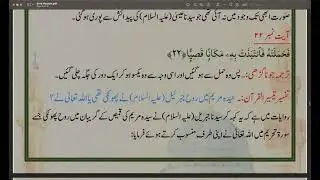 Surah Maryam 22-30