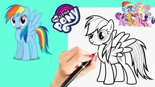 How to Draw / Rainbow Dash / My Little Pony / Drawing Guide / Drawing Skills / Easy Drawing Ideas