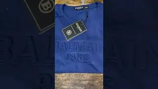 Camiseta Balmain Decote Careca Com Logo Gravado Masculina Im