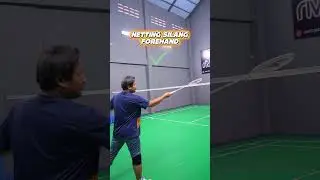NETTING SILANG FOREHAND #tutorialbadminton  #badmintonlovers #badminton #badmintontraining #fyp