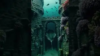 🏰 Sunken Castle with Working Drawbridge Found! | #oceanmystery #sunkenkingdom #viralshorts