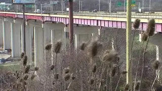 Crumbling concrete on I-480 bridge raising concerns for some drivers