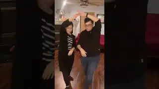 Andrea & Mitchell Learning Cumbia | Day 3 #cumbia #shortsvideos