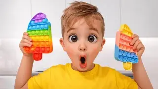 निकी प्ले एंड मेक चॉकलेट पॉप इट   फनी किड्स वीडियो - व्लाद और निकिता 3D