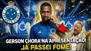 GERSON CAI NO CHORO NA APRESENTA&Ccedil;&Atilde;O, FALA DO PAI MARC&Atilde;O E MANDA RECADO FORTE PARA A TORCIDA