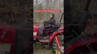 Monique&rsquo;s FIRST TIME on the tractor.#shorts