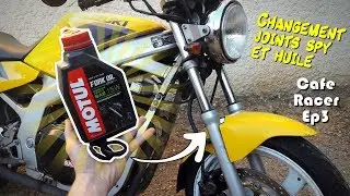 AMÉLIORER SA FOURCHE (tuto changer joint spy) Cafe Racer Ep3. GS 500