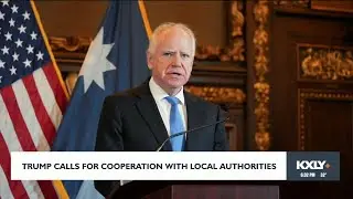 Trump calls for cooperation with local authorities