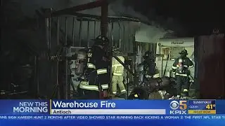 Overnight Fire Breaks Out At Antioch Warehouse, 1 Injured