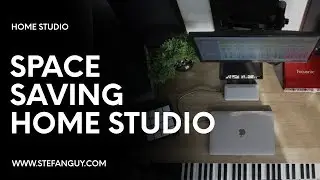 Space Saving Bedroom Studio Desk Setup | Home Studio Tour (2019)