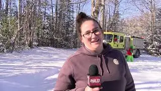 Hancock Fire Department helps Santa deliver gifts around town