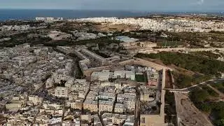 Flight drone over to the Smart City in Malta and back!