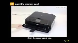 PIXMA MG7720: Print on a disc label from a memory card
