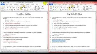 12 - (E-Top Hole Drilling) حل  شيت