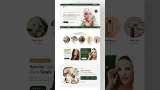 Beauty and Cosmetic Product Shop Website UIUX Design | Figma | Web Design | Website UI