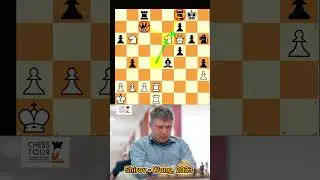 CHARCHAZO t&aacute;ctico EXQUISITO de Shirov que DEMUELE la casa negra!: Shirov - Wong, 2023 #shorts