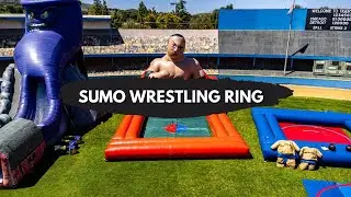 Inflatable Sumo Wrestling Ring Rental 🤼&zwj;♂️ Adult & Kids Suits for Corporate Events in Los Angeles